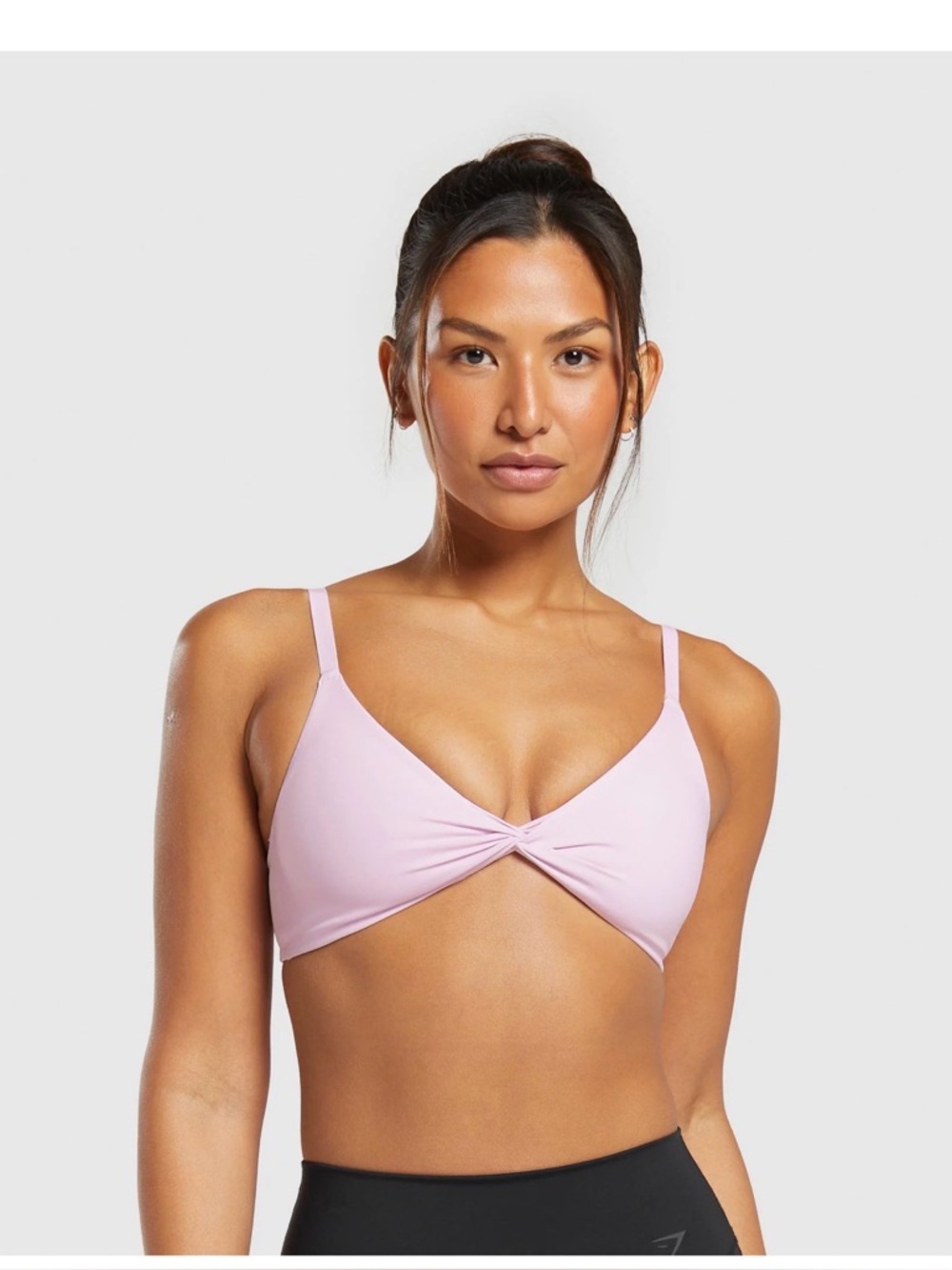 GYMSHARK ELEVATE TWIST FRONT BRALETTE - LEMONADE PINK
